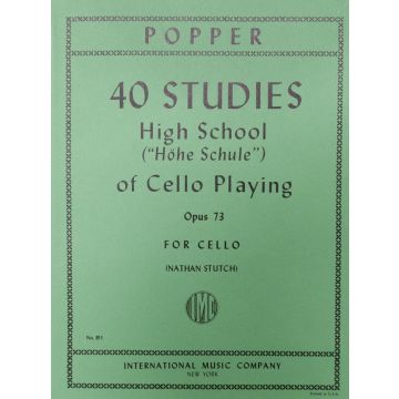 Popper 40 studi Op. 73 per Violoncello 