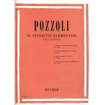 Pozzoli 30 studietti elementari per pianoforte