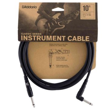 D'Addario PW-CGTRA-10 Cavo Jack/Jack angolare 3 mt 