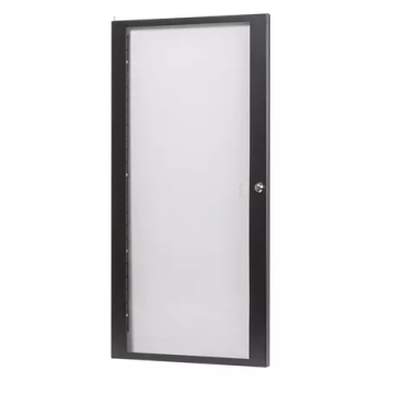 Porta Proel 18U in plexiglass con telaio  in acciaio nero opaco