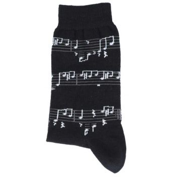 Calze Musik Boutique nere con note Bianche n° 39/42