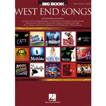 The Big Book of West End Songs per piano voce e chitarra 