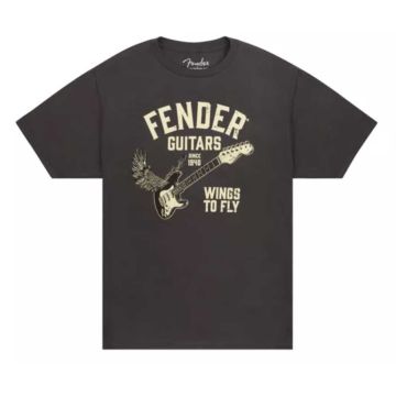 T-Shirt Fender Wings to fly vintage black XL