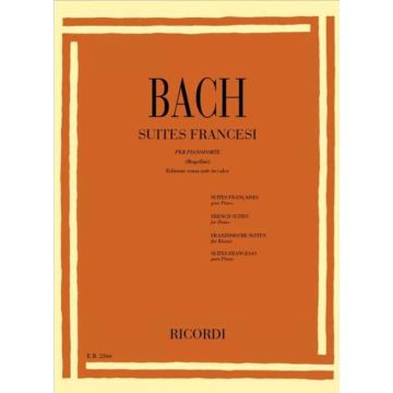 J.S.BACH 6 Suites francesi per Pianoforte Bwv 812-817 ed. Ricordi 