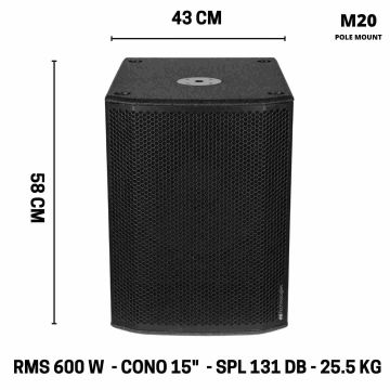 DB Technologies SUB 615 subwoofer attivo