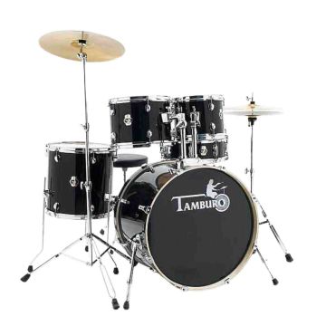 Tamburo T5 22" 5pz Completa Black Sparkle timp.14"