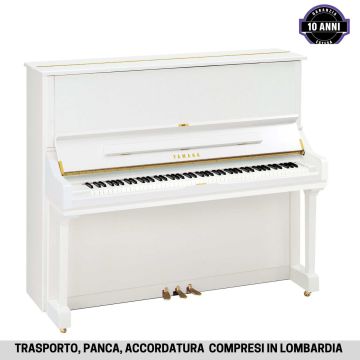 Yamaha U3 bianco lucido