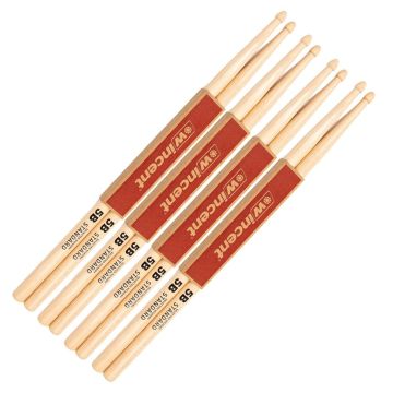 Bacchette Wincent 5B Hickory Standard 4 paia