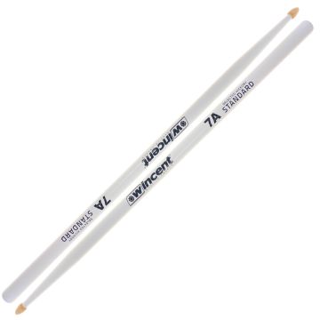 Wincent 7A Hickory Standard white bacchette batteria paio