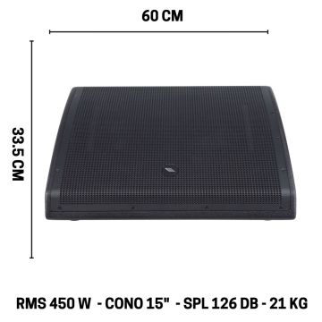 Monitor Proel WD15AV2 900W - 15"