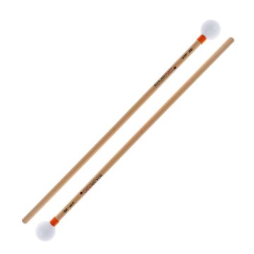 Mallets Xilofono Schlagkraft XTF-25 manico in rattan testa in plastica bianca  Medium Hard