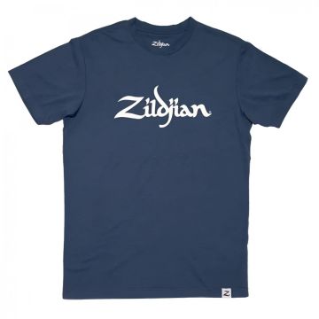 T-Shirt Zildjian classic logo blu S